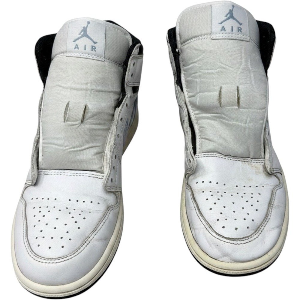 Nike Air Jordan 1 Mid White Mocha Brown Blue FQ7831-142 Mens Size 8 Sneakers